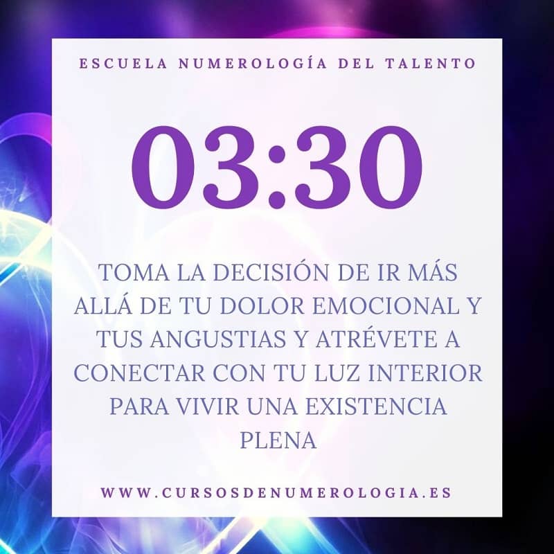 ¿Cuál es el significado espiritual del número 0330?