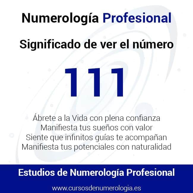 El significado espiritual 111 que cambiará tu vida para siempre