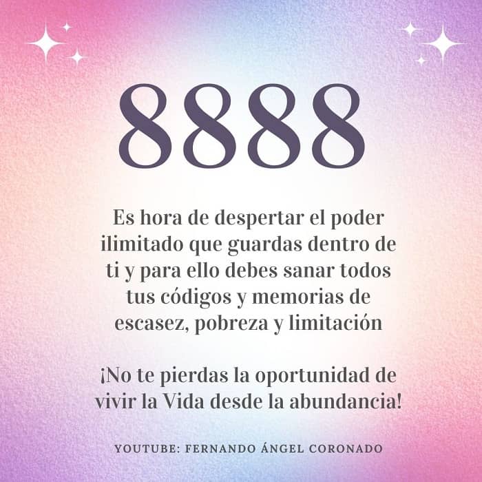 Secretos del 8888: Conexión Espiritual Revelada