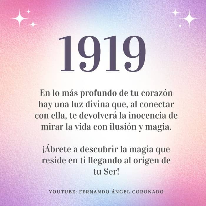 Significado Espiritual 1919: El Misterio Revelado